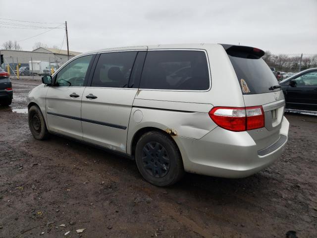 5FNRL38295B029902 - 2005 HONDA ODYSSEY LX BEIGE photo 2