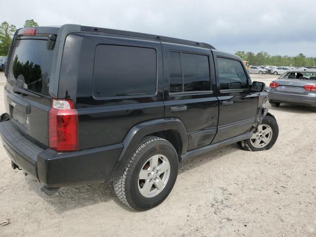 1J8HH48K76C352971 - 2006 JEEP COMMANDER BLACK photo 3