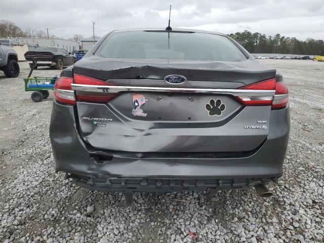 3FA6P0LU5JR248546 - 2018 FORD FUSION SE HYBRID CHARCOAL photo 6