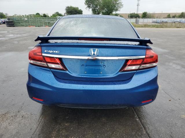 19XFB2F50EE021240 - 2014 HONDA CIVIC LX BLUE photo 6