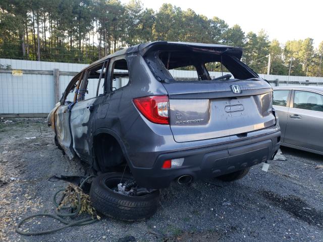 5FNYF8H5XMB021719 - 2021 HONDA PASSPORT EXL GRAY photo 3