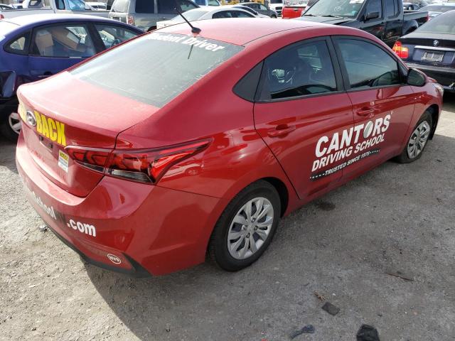 3KPC24A68NE166816 - 2022 HYUNDAI ACCENT SE RED photo 3