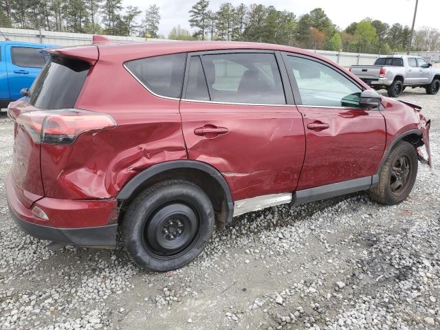 2T3ZFREV6JW453308 - 2018 TOYOTA RAV4 LE RED photo 3