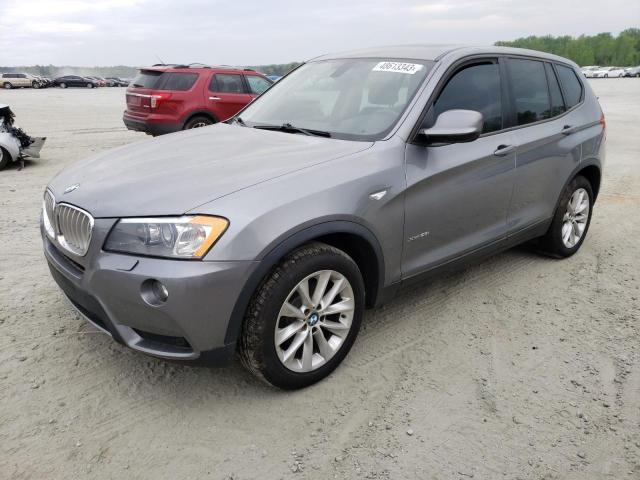 5UXWX9C58E0D12688 - 2014 BMW X3 XDRIVE28I GRAY photo 1