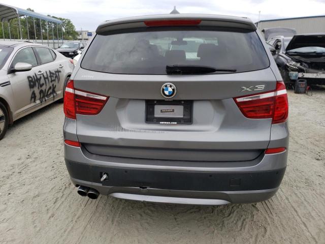 5UXWX9C58E0D12688 - 2014 BMW X3 XDRIVE28I GRAY photo 6