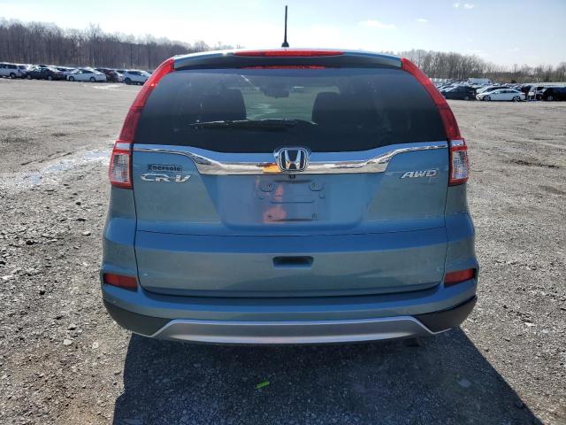 2HKRM4H53GH620762 - 2016 HONDA CR-V EX BLUE photo 6