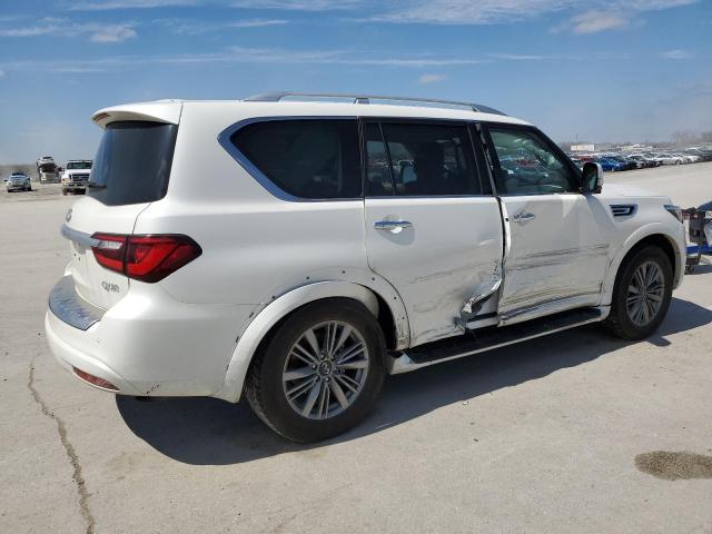 JN8AZ2AD6P9875083 - 2023 INFINITI QX80 LUXE WHITE photo 3