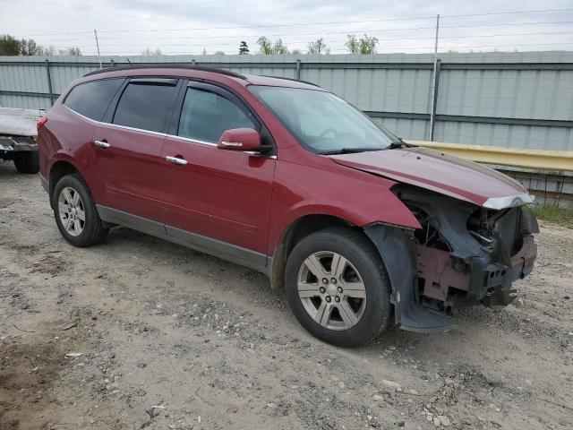 1GNKVGED3BJ184644 - 2011 CHEVROLET TRAVERSE LT RED photo 4