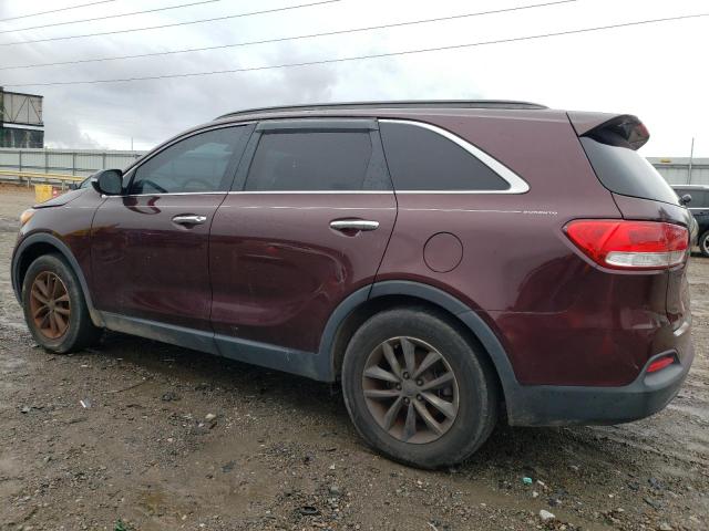 5XYPG4A50HG223950 - 2017 KIA SORENTO LX BURGUNDY photo 2