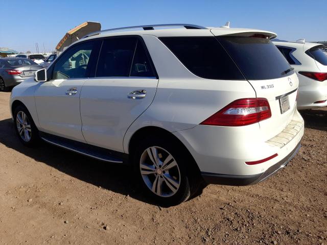 4JGDA5HB8DA196556 - 2013 MERCEDES-BENZ ML 350 4MATIC WHITE photo 2