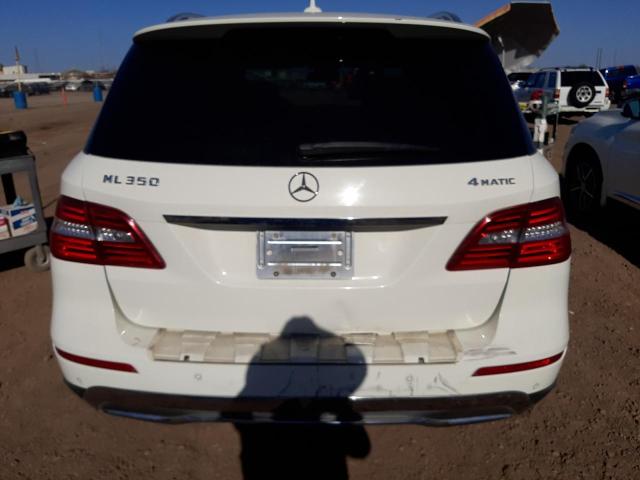 4JGDA5HB8DA196556 - 2013 MERCEDES-BENZ ML 350 4MATIC WHITE photo 6