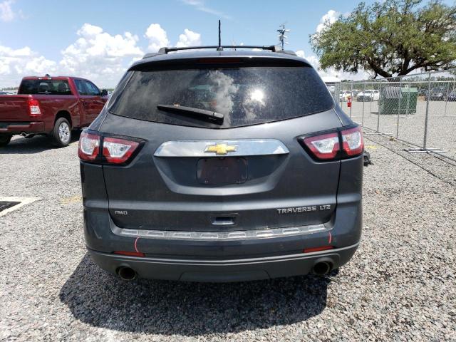 1GNKVJKD5EJ294648 - 2014 CHEVROLET TRAVERSE LTZ GRAY photo 6