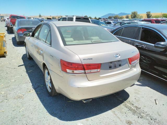 5NPEU46F86H023793 - 2006 HYUNDAI SONATA GLS BEIGE photo 3