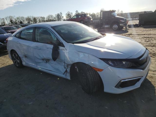 19XFC2F69KE036126 - 2019 HONDA CIVIC LX WHITE photo 4