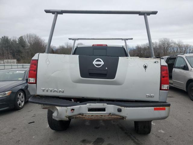 1N6AA06B94N567176 - 2004 NISSAN TITAN XE SILVER photo 6