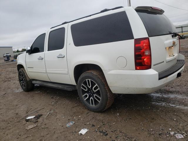 1GNSKJE77DR254943 - 2013 CHEVROLET SUBURBAN K1500 LT WHITE photo 2