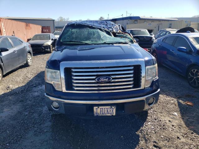 1FTFW1CF3BFA32018 - 2011 FORD F150 SUPERCREW BLUE photo 5