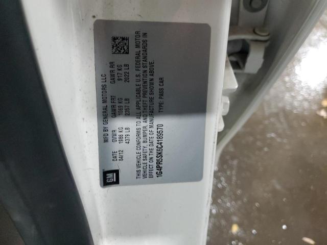 1G4PR5SK6C4189570 - 2012 BUICK VERANO CONVENIENCE WHITE photo 12