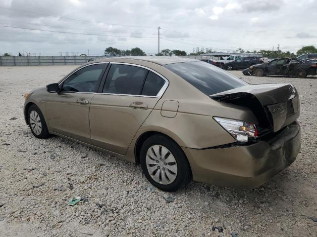 1HGCP2F34AA121374 - 2010 HONDA ACCORD LX BEIGE photo 2