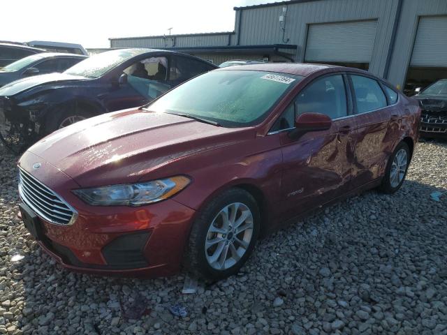 3FA6P0LUXKR206004 - 2019 FORD FUSION SE RED photo 1