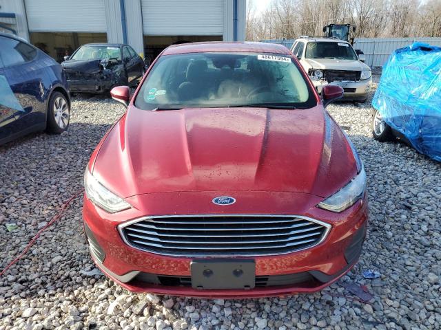 3FA6P0LUXKR206004 - 2019 FORD FUSION SE RED photo 5