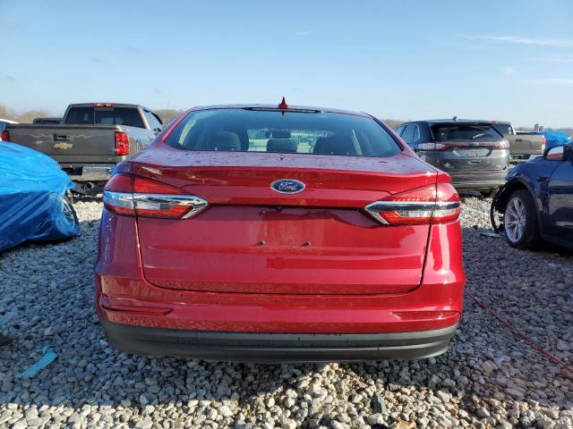 3FA6P0LUXKR206004 - 2019 FORD FUSION SE RED photo 6