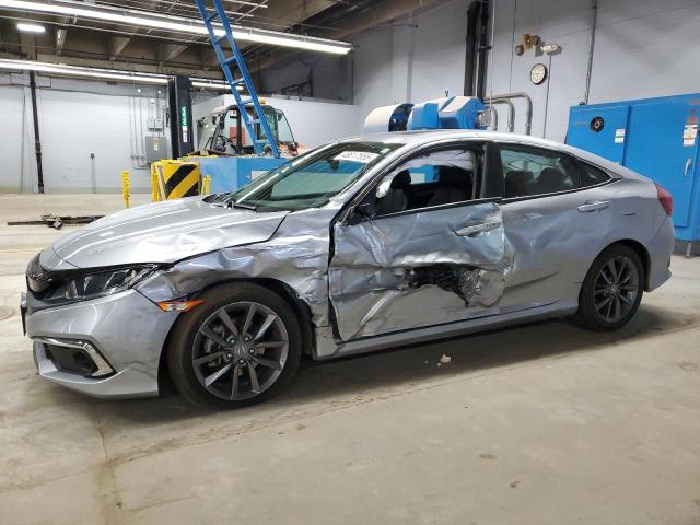 19XFC1F76KE014877 - 2019 HONDA CIVIC EXL SILVER photo 1