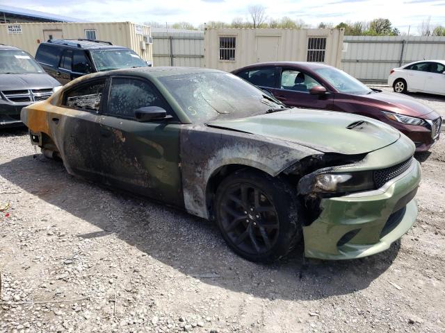 2C3CDXCT2MH507634 - 2021 DODGE CHARGER R/T GREEN photo 4