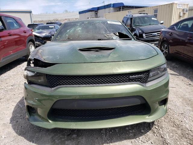 2C3CDXCT2MH507634 - 2021 DODGE CHARGER R/T GREEN photo 5