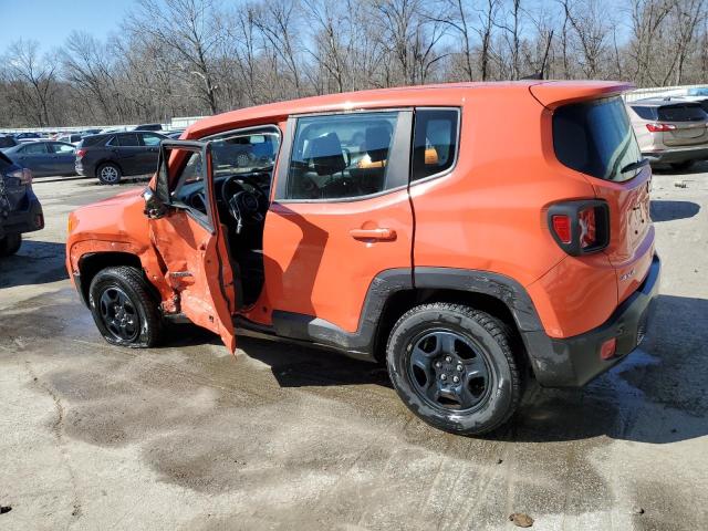 ZACNJBAB8LPL19835 - 2020 JEEP RENEGADE SPORT ORANGE photo 2