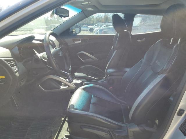 KMHTC6AEXDU100327 - 2013 HYUNDAI VELOSTER TURBO ვერცხლისფერი ფოტო 7