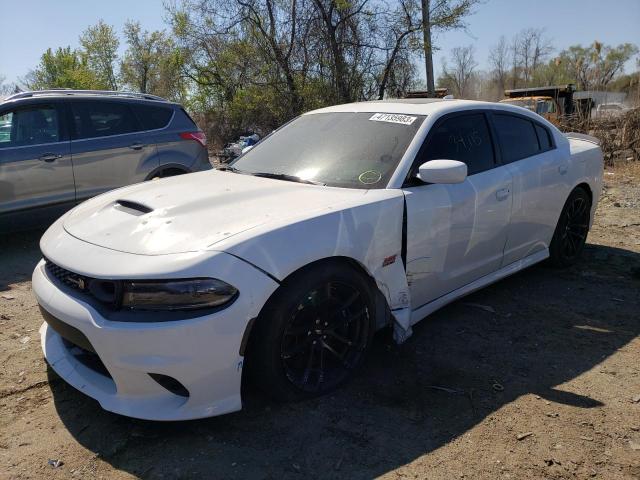 2C3CDXGJ1MH620791 - 2021 DODGE CHARGER SCAT PACK WHITE photo 1