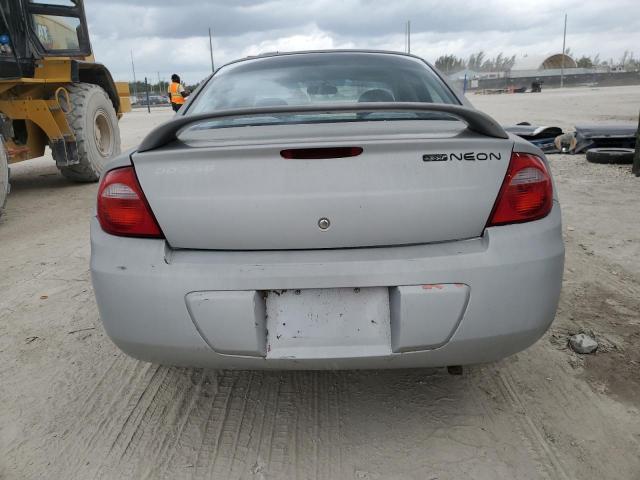 1B3ES56C94D501015 - 2004 DODGE NEON SXT SILVER photo 6