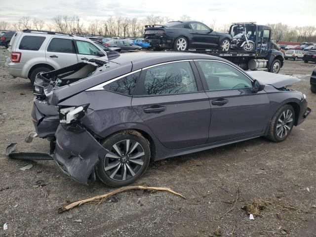 19XFL1H75NE012832 - 2022 HONDA CIVIC EXL GRAY photo 3