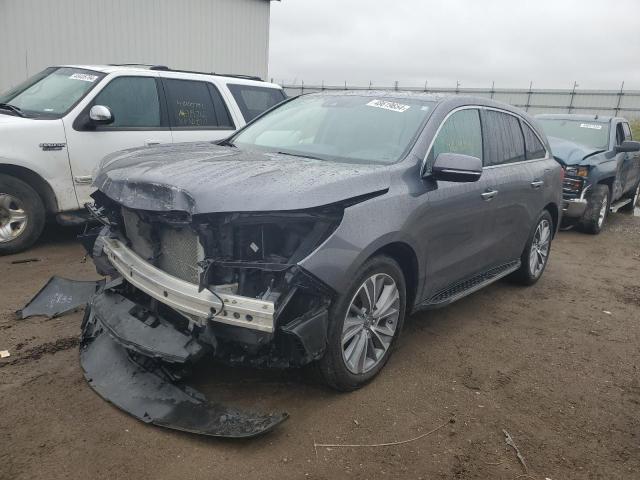 5J8YD4H56JL016834 - 2018 ACURA MDX TECHNOLOGY GRAY photo 1