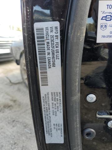 2C3CDZFJ5MH672468 - 2021 DODGE CHALLENGER R/T SCAT PACK BLACK photo 12