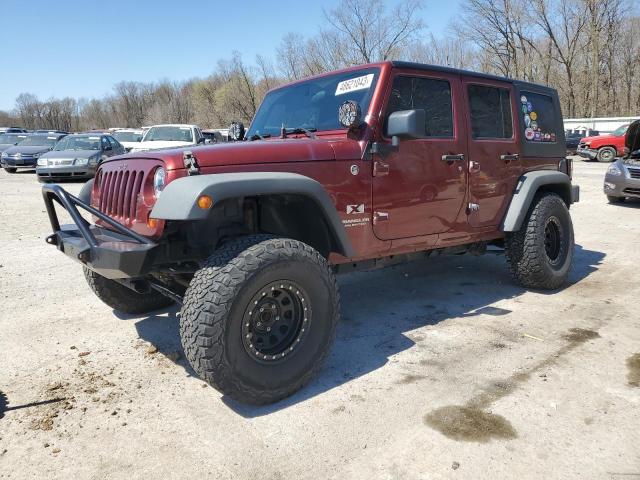 1J4GA39168L572641 - 2008 JEEP WRANGLER U X BURGUNDY photo 1