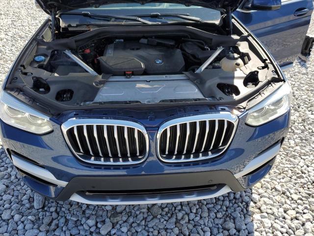 5UXTY5C07L9B85227 - 2020 BMW X3 XDRIVE30I BLUE photo 12