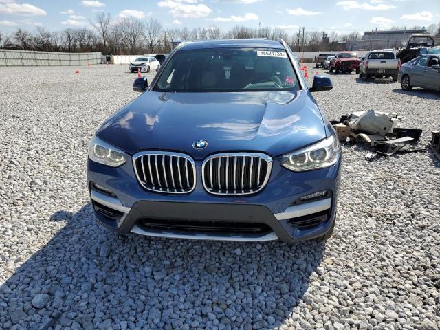 5UXTY5C07L9B85227 - 2020 BMW X3 XDRIVE30I BLUE photo 5