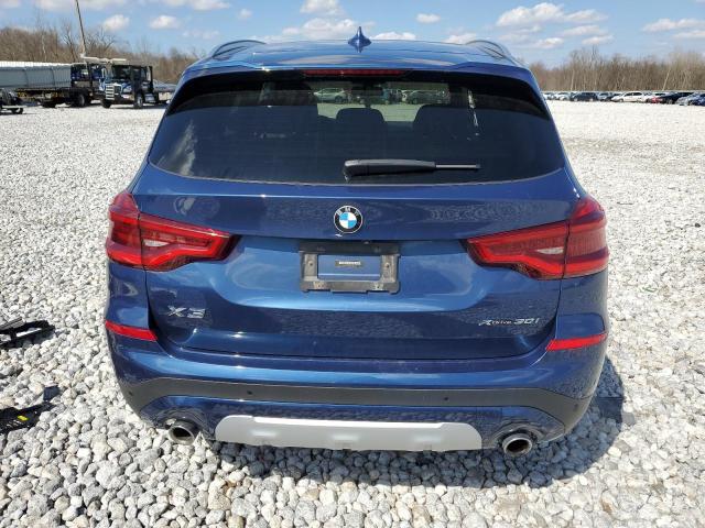 5UXTY5C07L9B85227 - 2020 BMW X3 XDRIVE30I BLUE photo 6