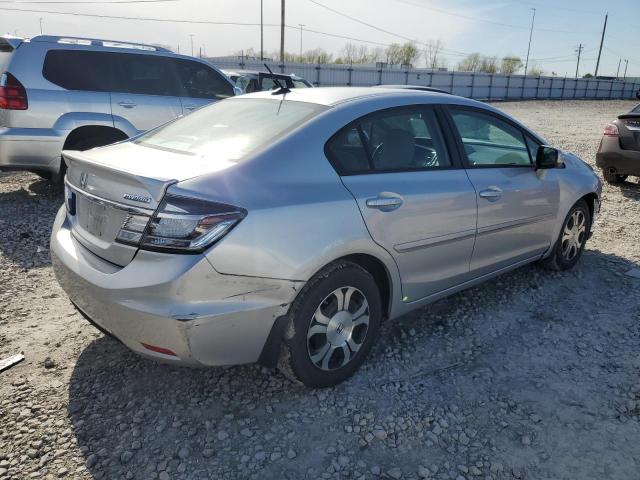 19XFB4F23DE001807 - 2013 HONDA CIVIC HYBRID SILVER photo 3