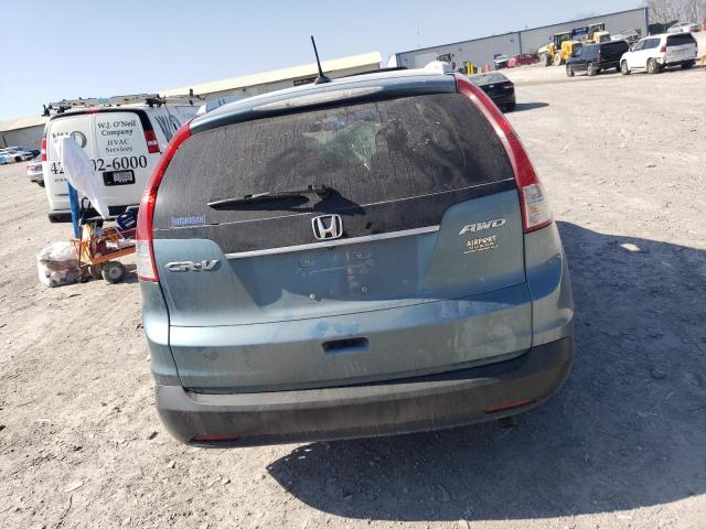 5J6RM4H74DL009609 - 2013 HONDA CR-V EXL BLUE photo 6