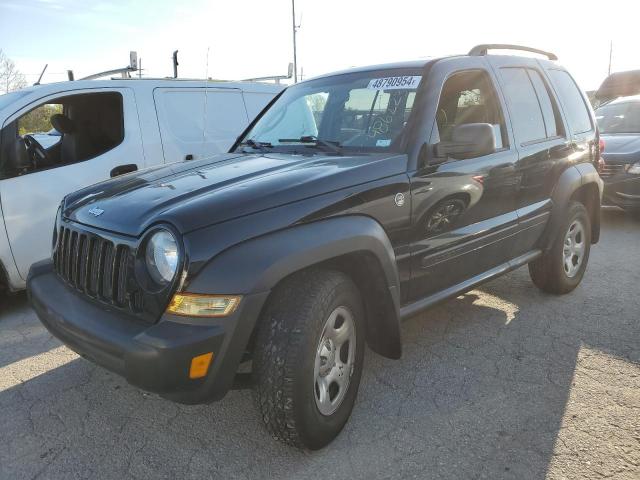 1J4GL48K06W282465 - 2006 JEEP LIBERTY SPORT BLACK photo 1