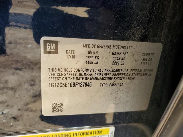 1G1ZC5E10BF127045 - 2011 CHEVROLET MALIBU 1LT BLUE photo 12