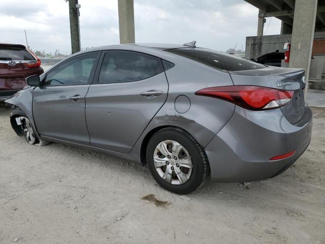 KMHDH4AE6GU643768 - 2016 HYUNDAI ELANTRA SE CHARCOAL photo 2