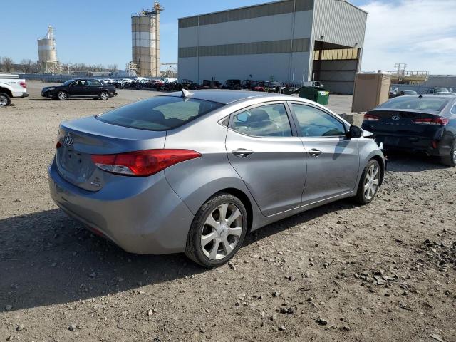 KMHDH4AE0BU109545 - 2011 HYUNDAI ELANTRA GLS GRAY photo 3