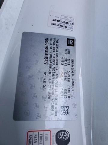 1G1FJ1R68J0155779 - 2018 CHEVROLET CAMARO ZL1 WHITE photo 13