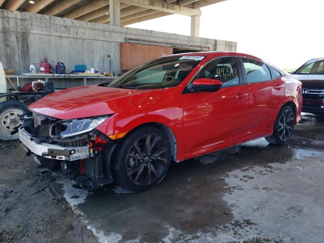2HGFC2F89LH508396 - 2020 HONDA CIVIC SPORT 红色 照片 1