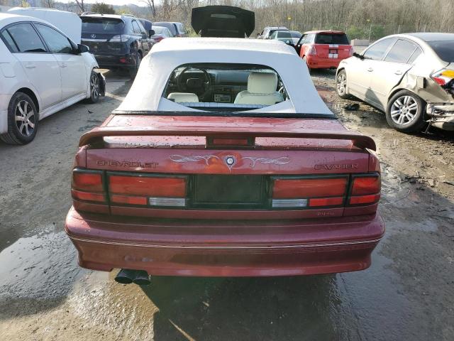 1G1JF34T2P7294746 - 1993 CHEVROLET CAVALIER Z24 MAROON photo 6