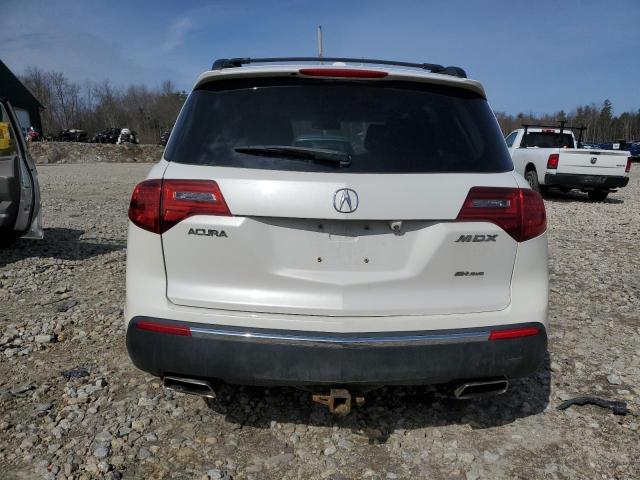 2HNYD2H46BH510629 - 2011 ACURA MDX TECHNOLOGY WHITE photo 6